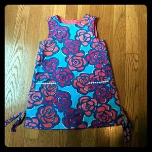 Lilly Pulitzer Girl's Shift Cyan Blue Rose Water